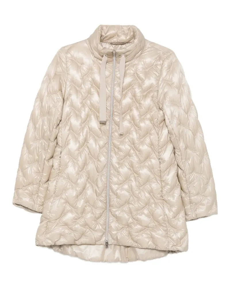 Herno quilted high-neck coat - Nude Nude