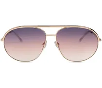 Getönte Pilotenbrille - Rosa