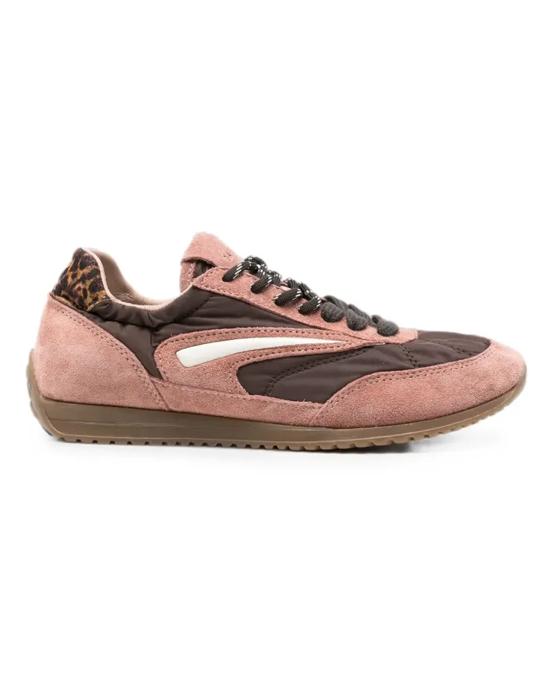 D.A.T.E. lace-up panelled sneakers - Rosa Rosa