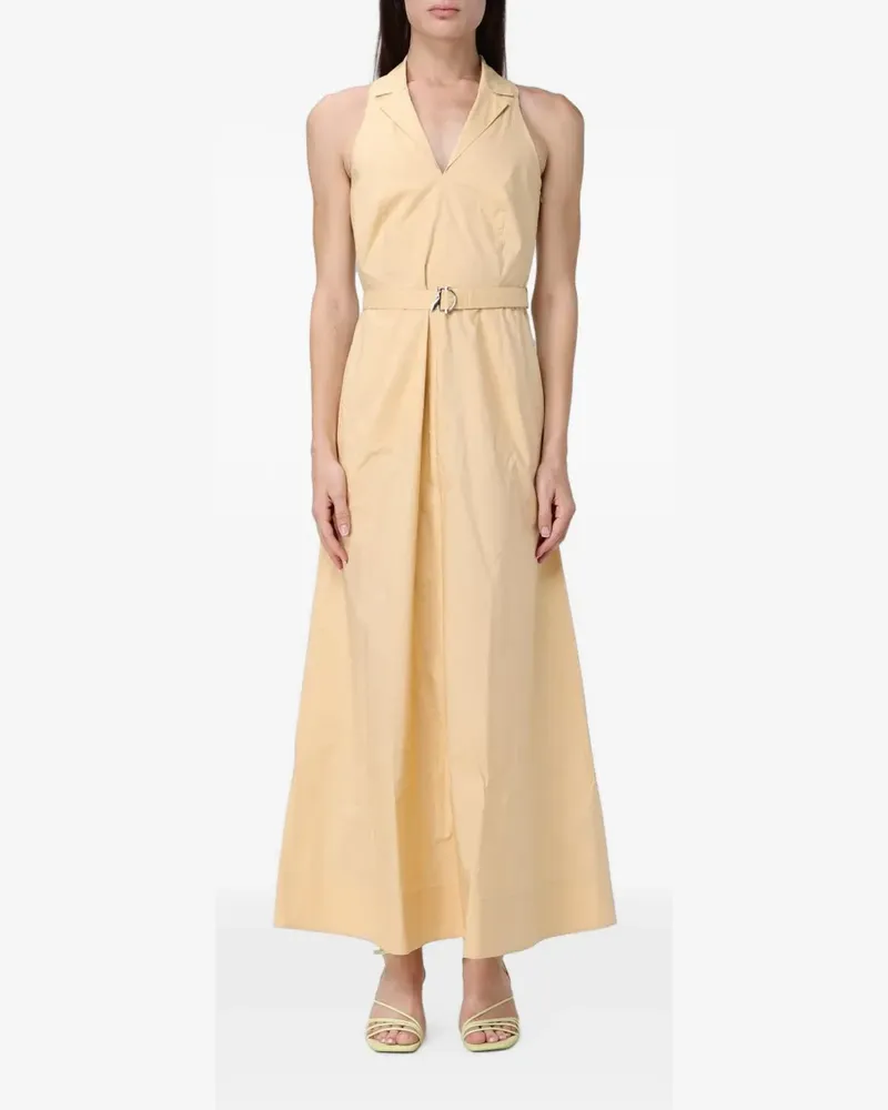 Patrizia Pepe Kleid mit Gürtel - Nude Nude