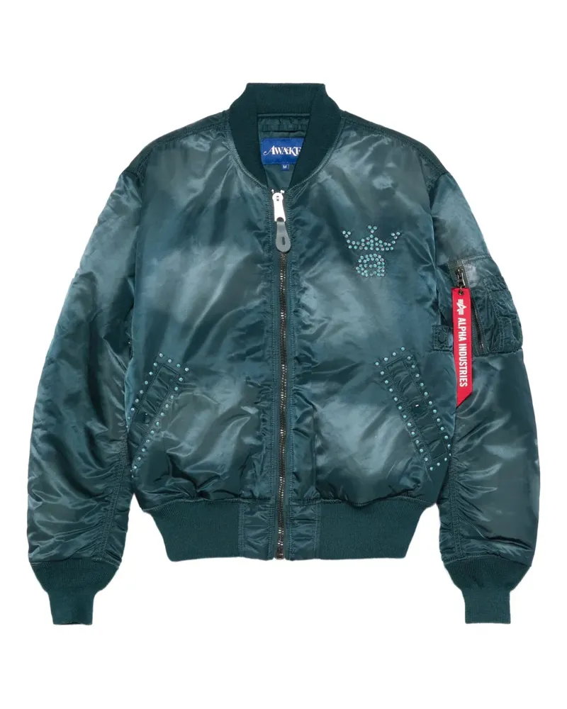 AWAKE NY embellished-detail jacket - Blau Blau