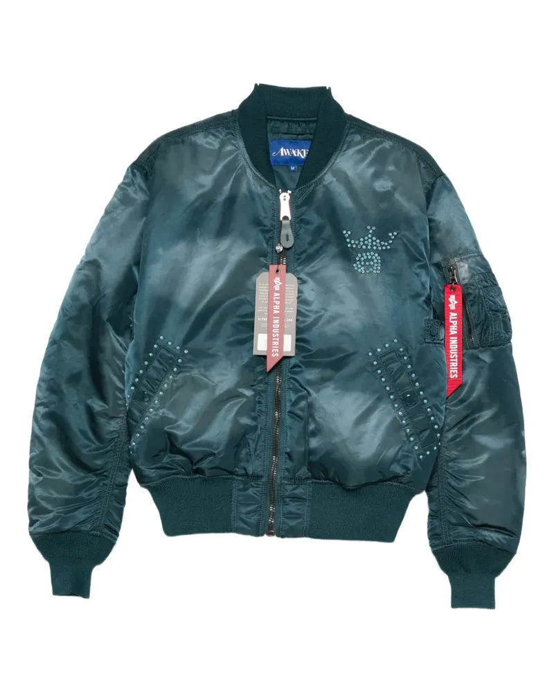 AWAKE NY embellished-detail jacket - Blau Blau