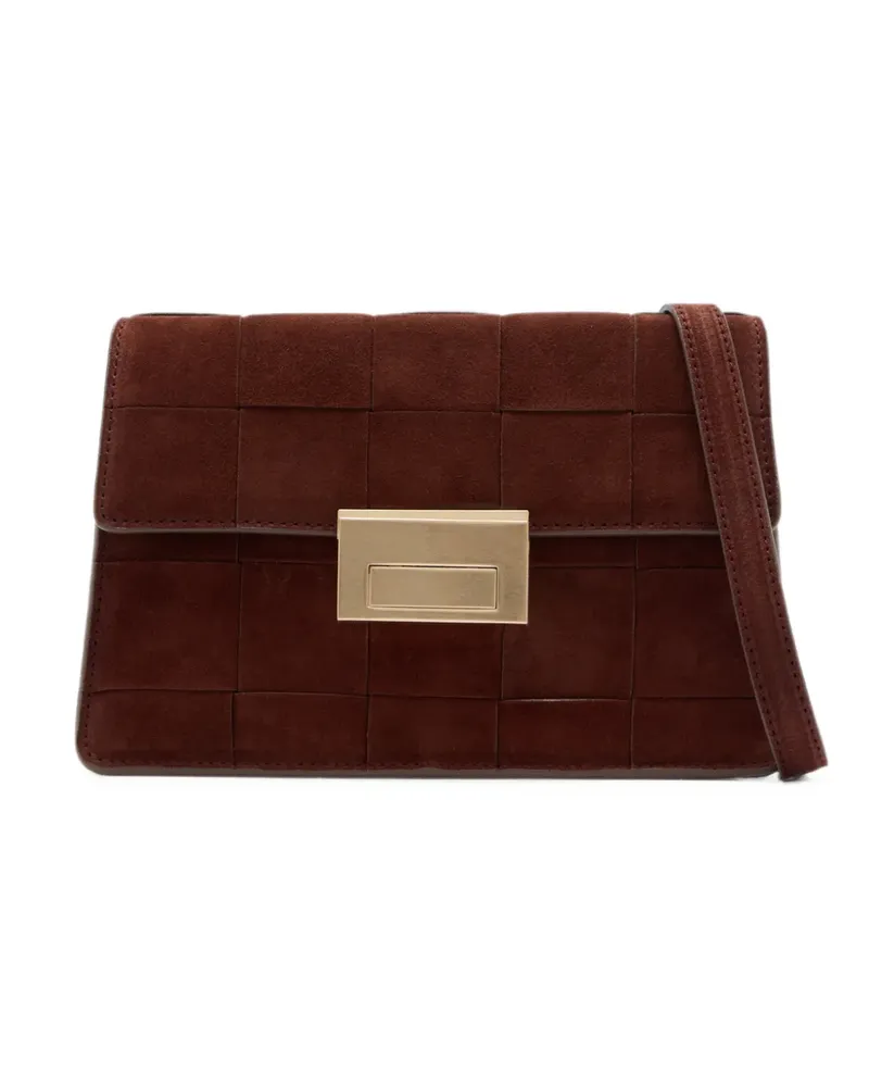 Loeffler Randall Delphine Schultertasche aus Wildleder - Braun Braun