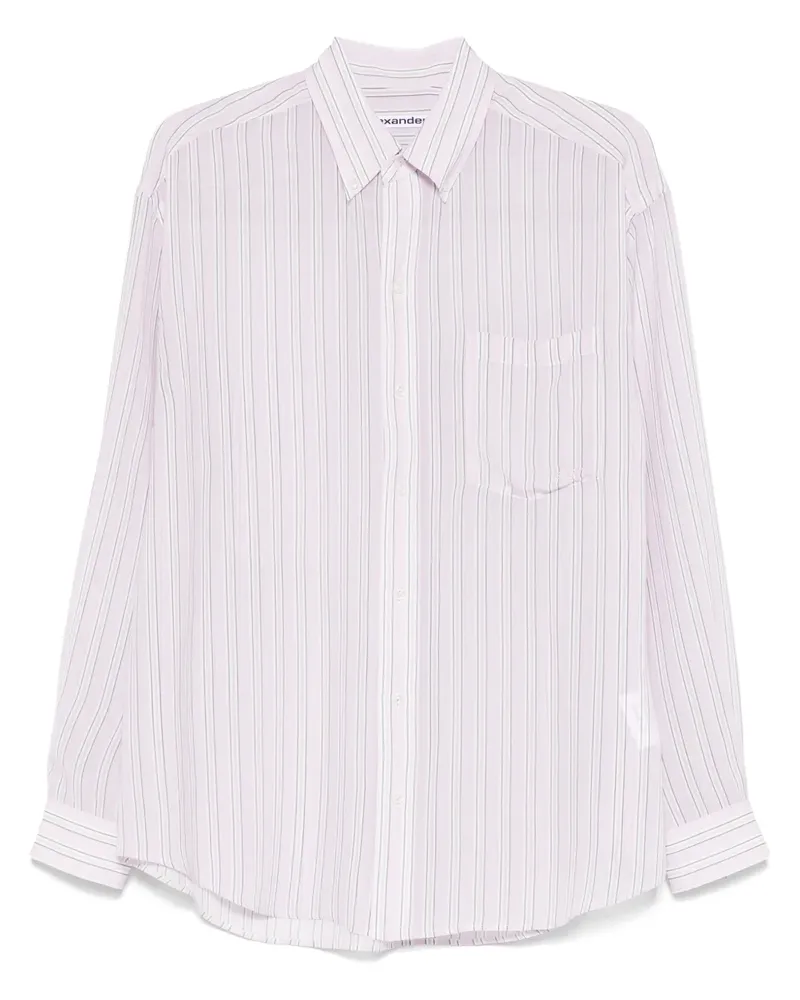 Alexander Wang Gestreiftes Hemd - Violett Violett