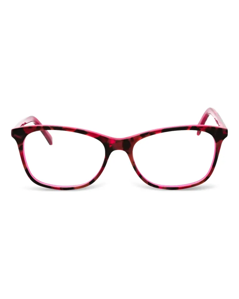 Calvin Klein Eckige Brille in Schildpattoptik - Rosa Rosa