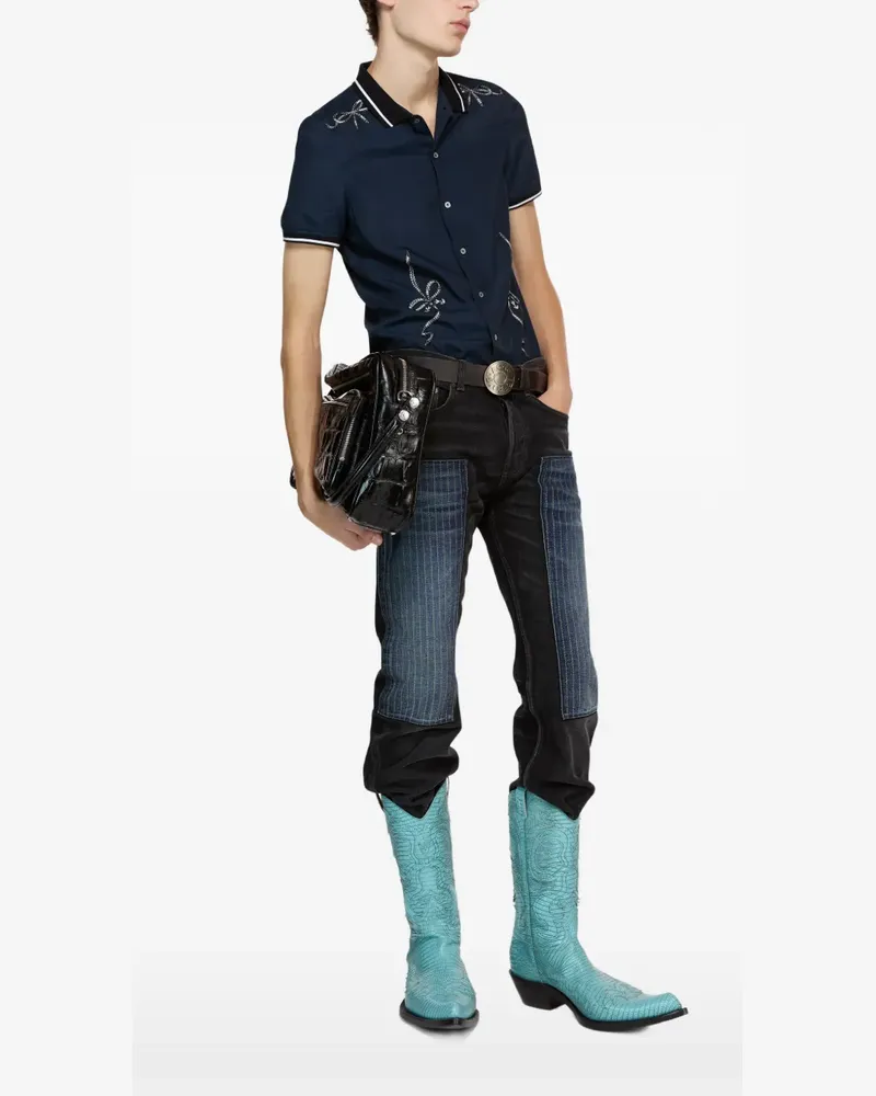 Acne Studios Hemd mit Schleifendetail - Blau Blau