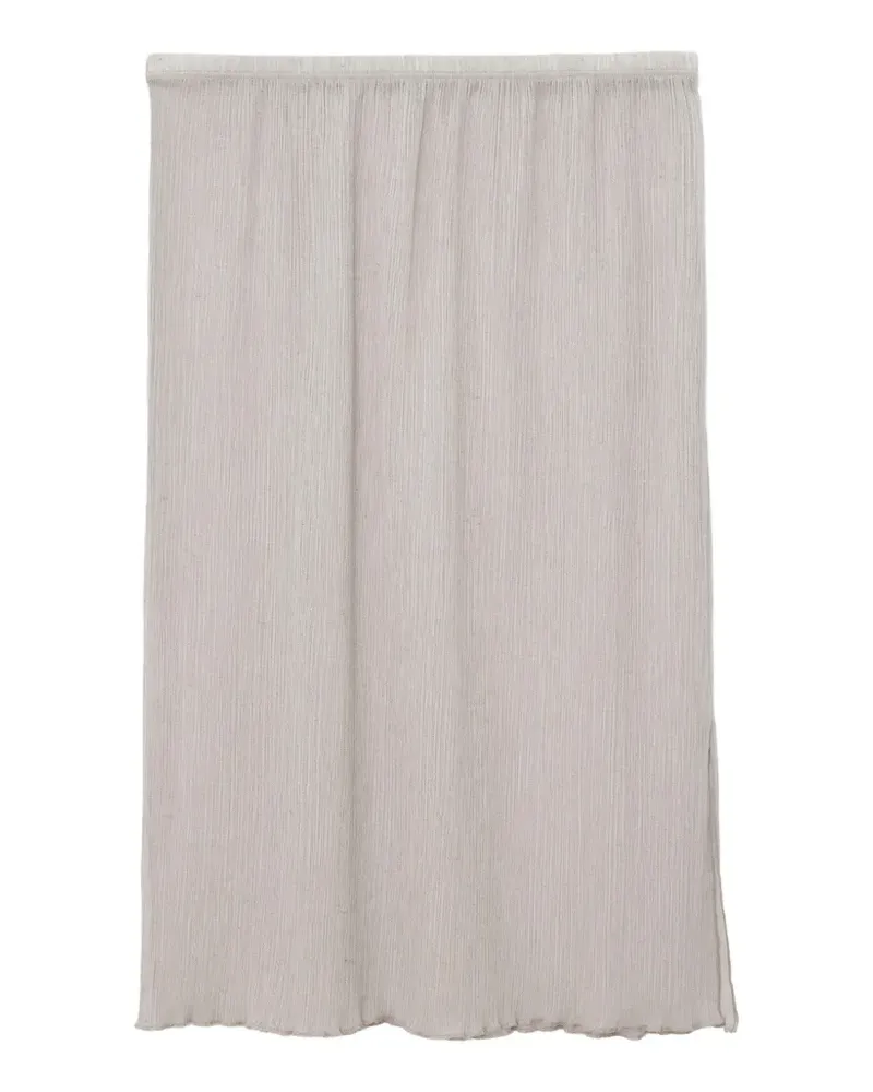 Baserange crinkled-finish straight skirt - Nude Nude