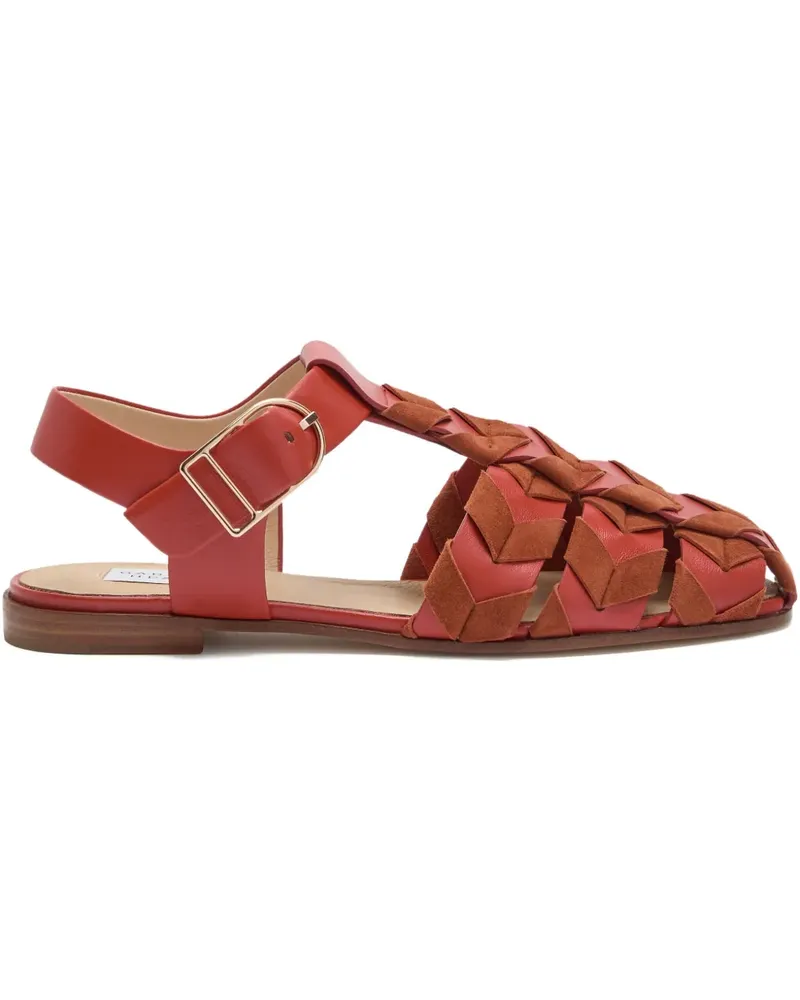 Gabriela Hearst Willow woven sandals - Orange Orange