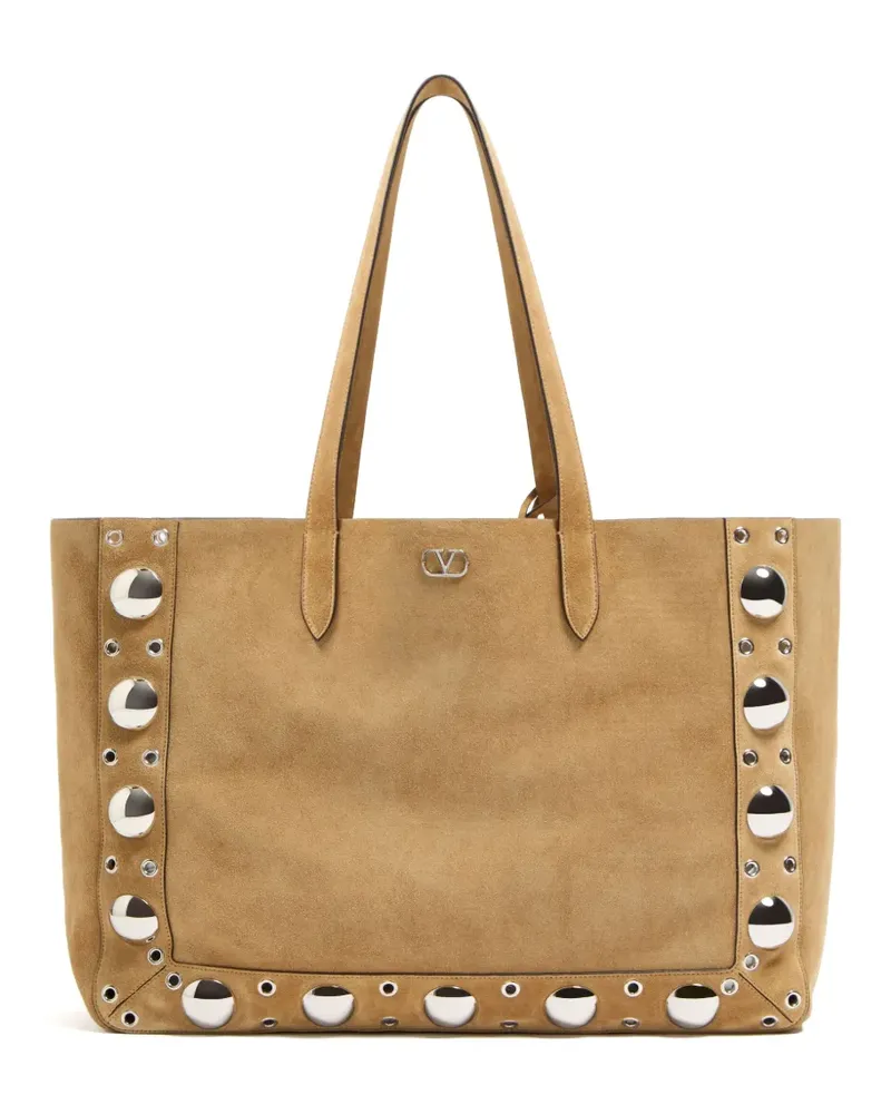 Valentino Garavani Großer Nellcôte Tote Bag - Nude Nude