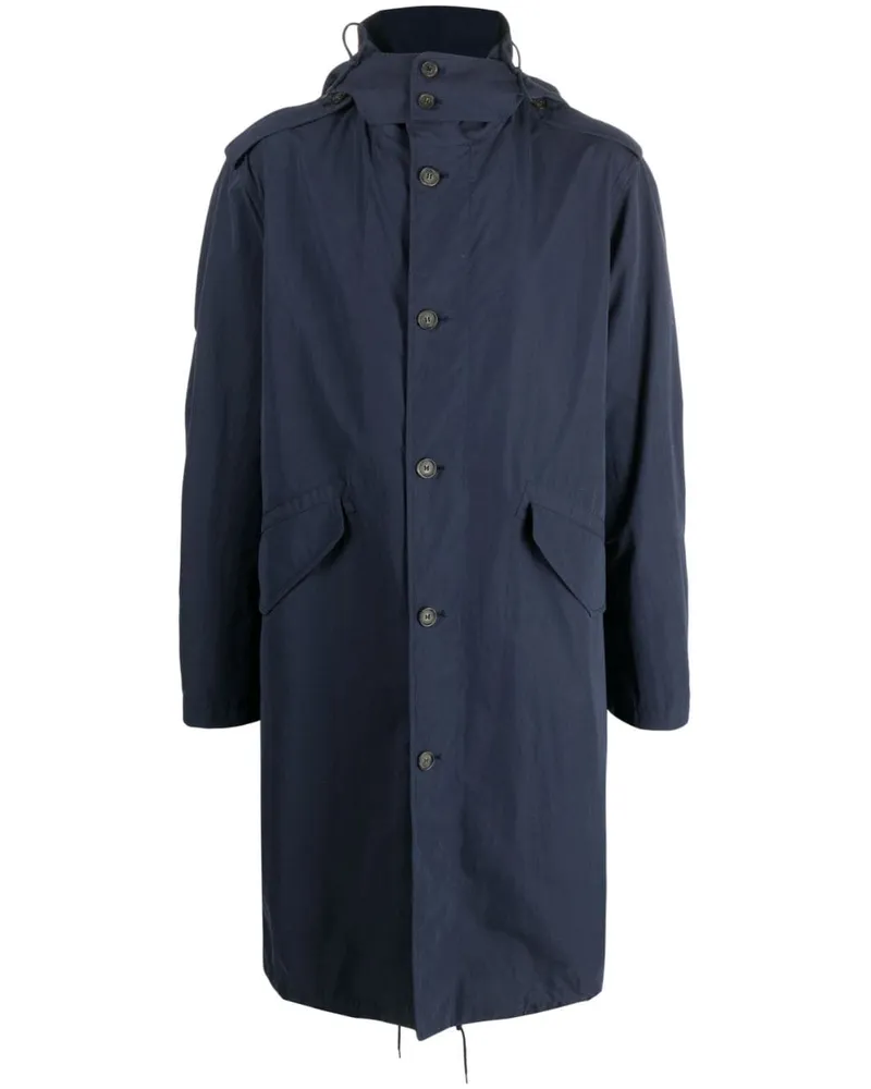 A.P.C. Parka mit Kapuze Blau