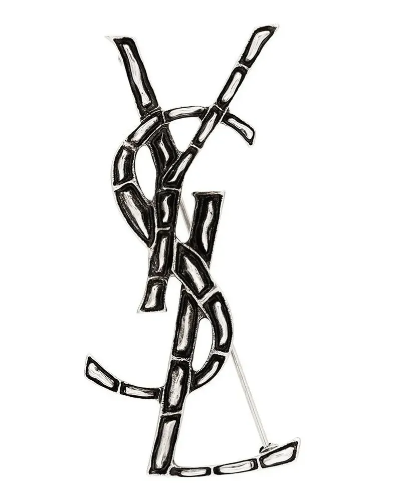 Saint Laurent Opyum Brosche - Silber Silber