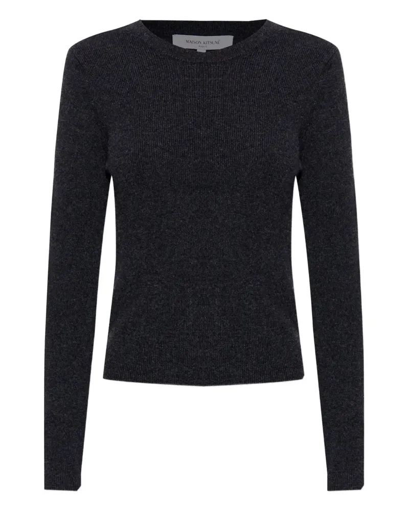 Kitsuné crew-neck top - Grau Grau