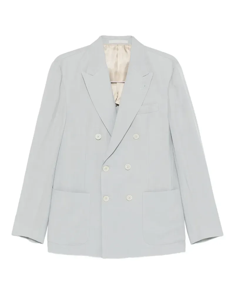 Eleventy double-breasted linen suit - Blau Blau
