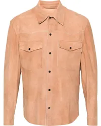 Salvatore Santoro Westernhemd aus Wildleder Orange