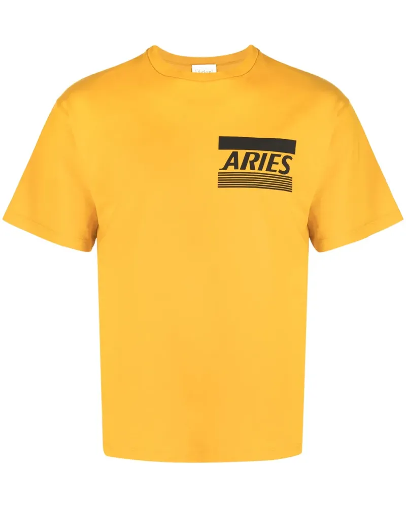 Aries T-Shirt mit Logo-Print - Orange Orange
