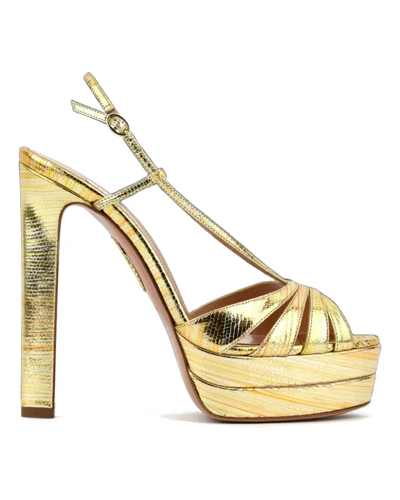 Aquazzura Aimee Sandalen 130mm - Gold Gold