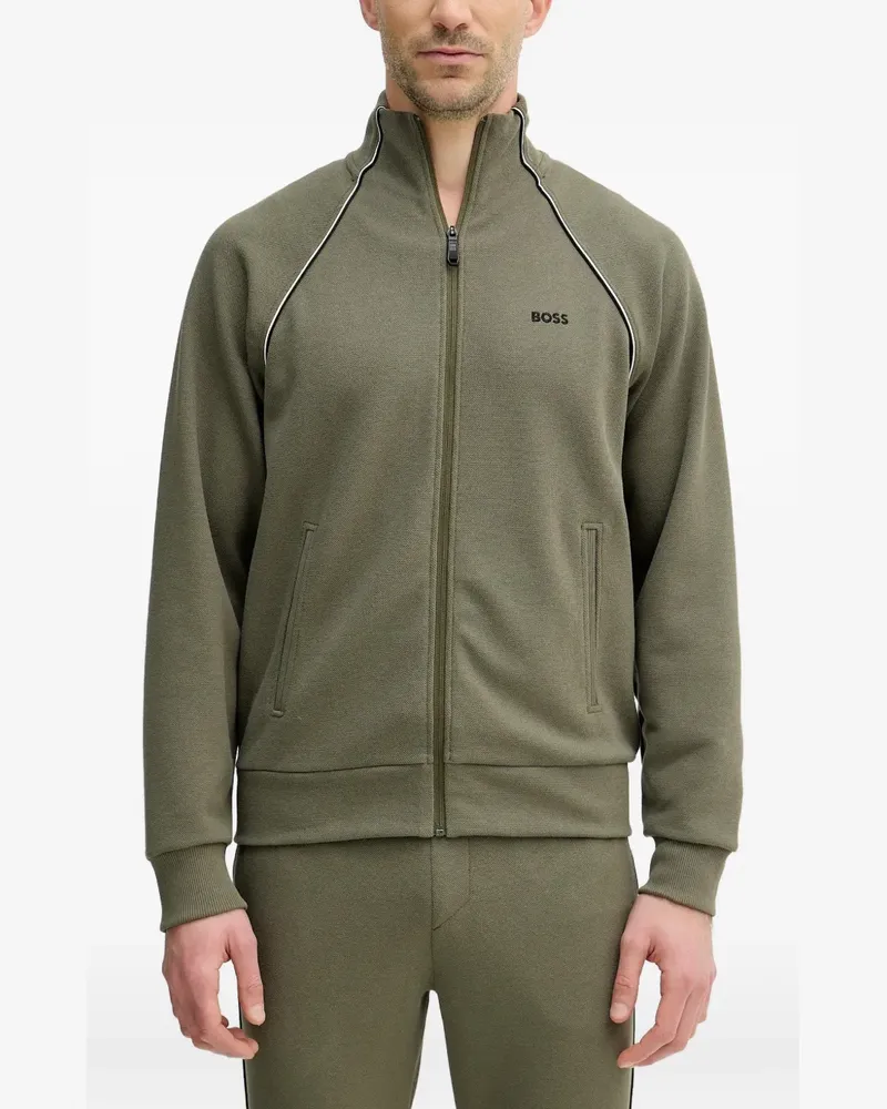 HUGO BOSS logo-embroidered tracksuit - Grün Grün