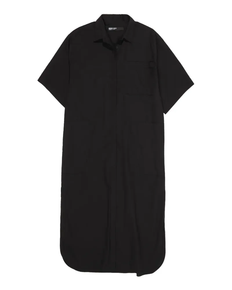 BIMBA Y LOLA embroidered-back shirt dress - Schwarz Schwarz