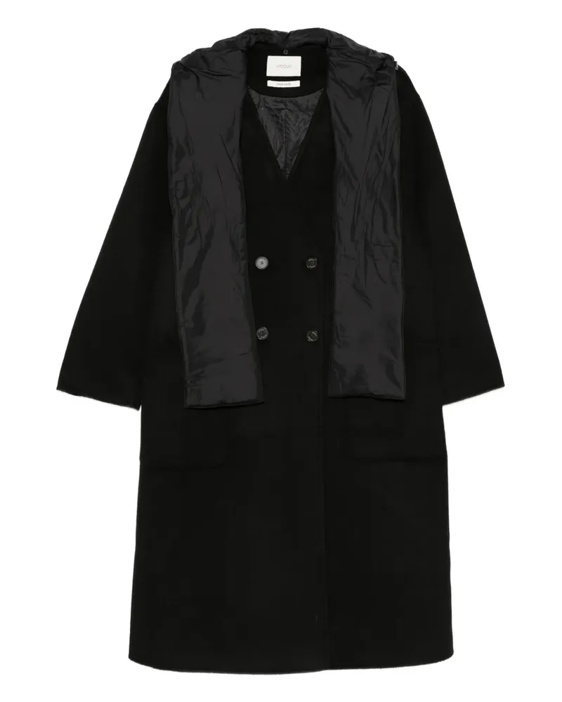 VICOLO Mantel im Layering-Look - Schwarz Schwarz