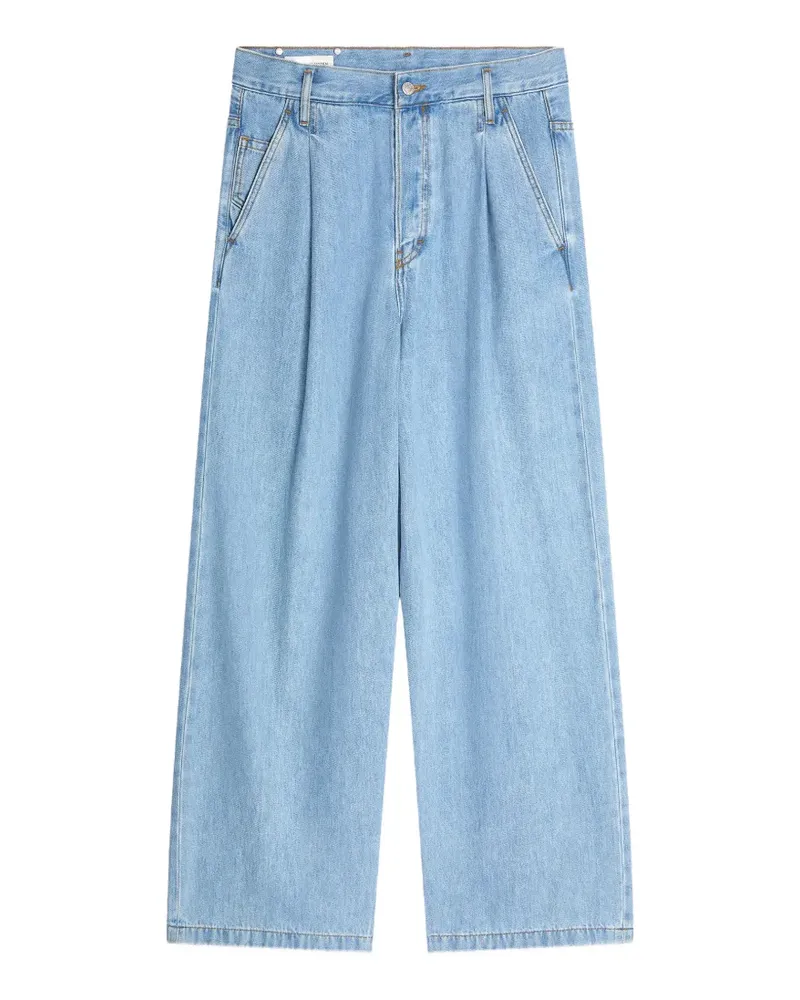Dries van Noten Jeans mit Falten - Blau Blau