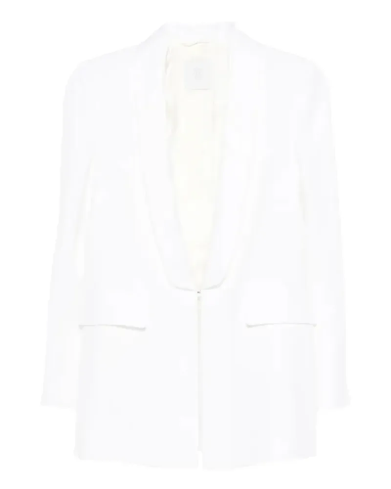 Eleventy Blazer mit Schalkragen - Weiß Weiß