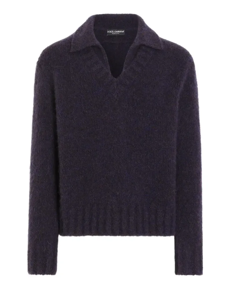 Dolce & Gabbana Pullover aus Alpakagemisch - Blau Blau