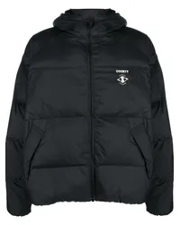 Marcelo Burlon | County of Milan Gefütterte Jacke mit Logo-Stickerei Schwarz