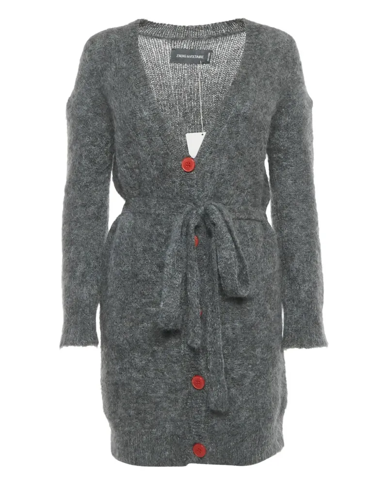 Zadig & Voltaire Romy V-neck tie-belt cardi-coat - Grau Grau
