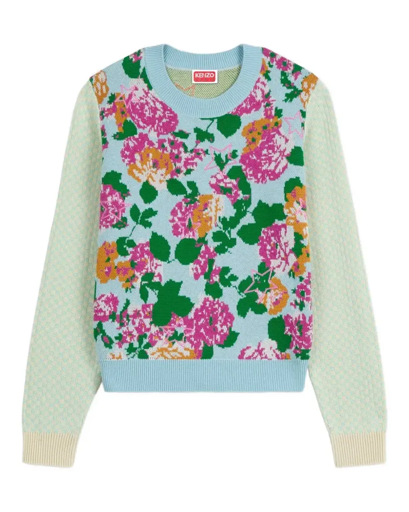 Kenzo floral crew-neck sweater - Grün Grün