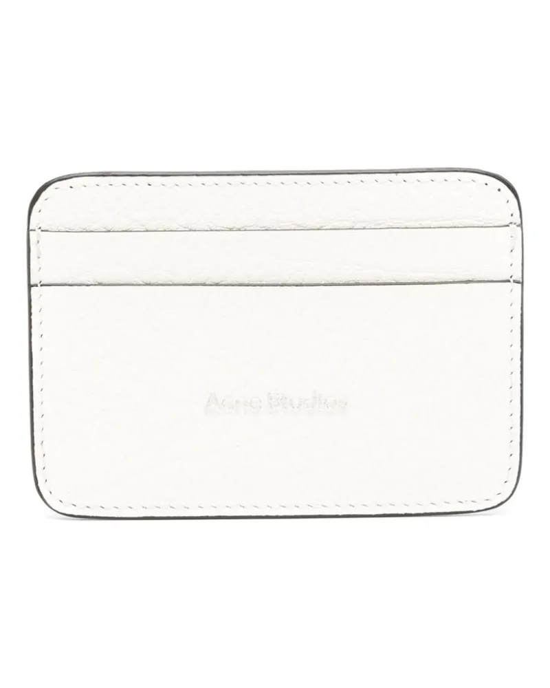 Acne Studios Kartenetui mit Logo-Prägung - Weiß Weiß