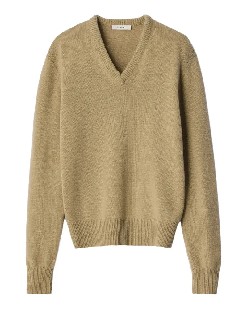 Christophe Lemaire Kaschmirpullover mit V-Ausschnitt - Nude Nude