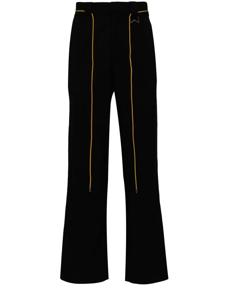 RHUDE Classic Straight-Leg-Hose - Schwarz Schwarz