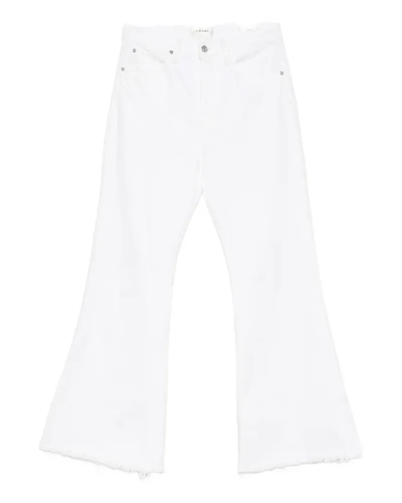 Frame Denim Ausgefranste Jeans - Weiß Weiß