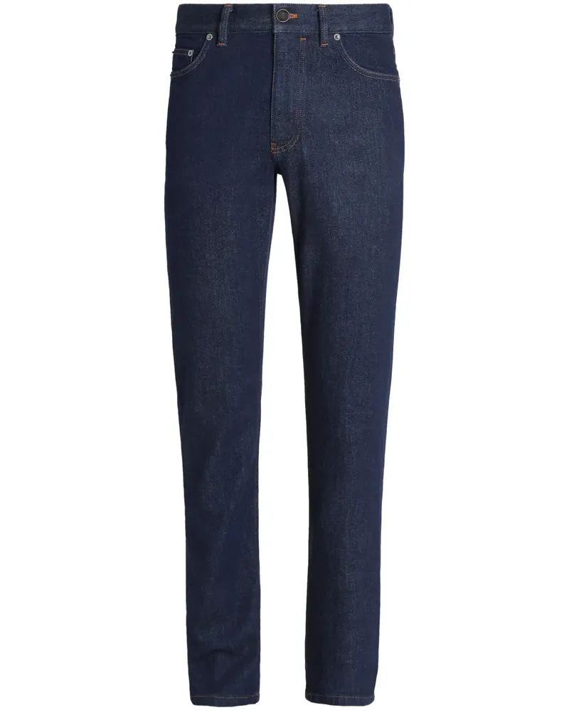 Ermenegildo Zegna Ausgewaschene Roccia Jeans - Blau Blau