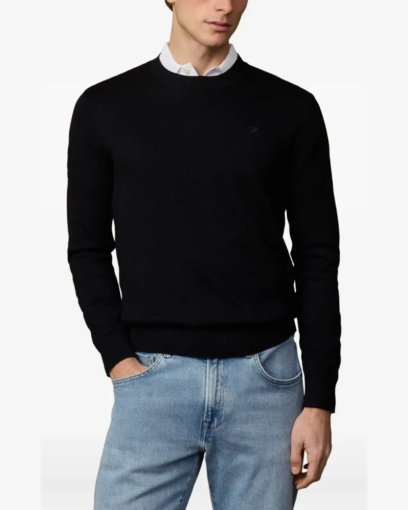 Hackett Pullover mit Stickerei - Schwarz Schwarz