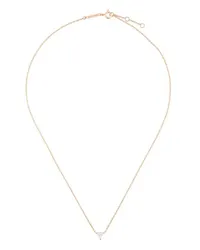 Delfina Delettrez 18kt 'Dots Solitaire' Goldhalskette Metallic