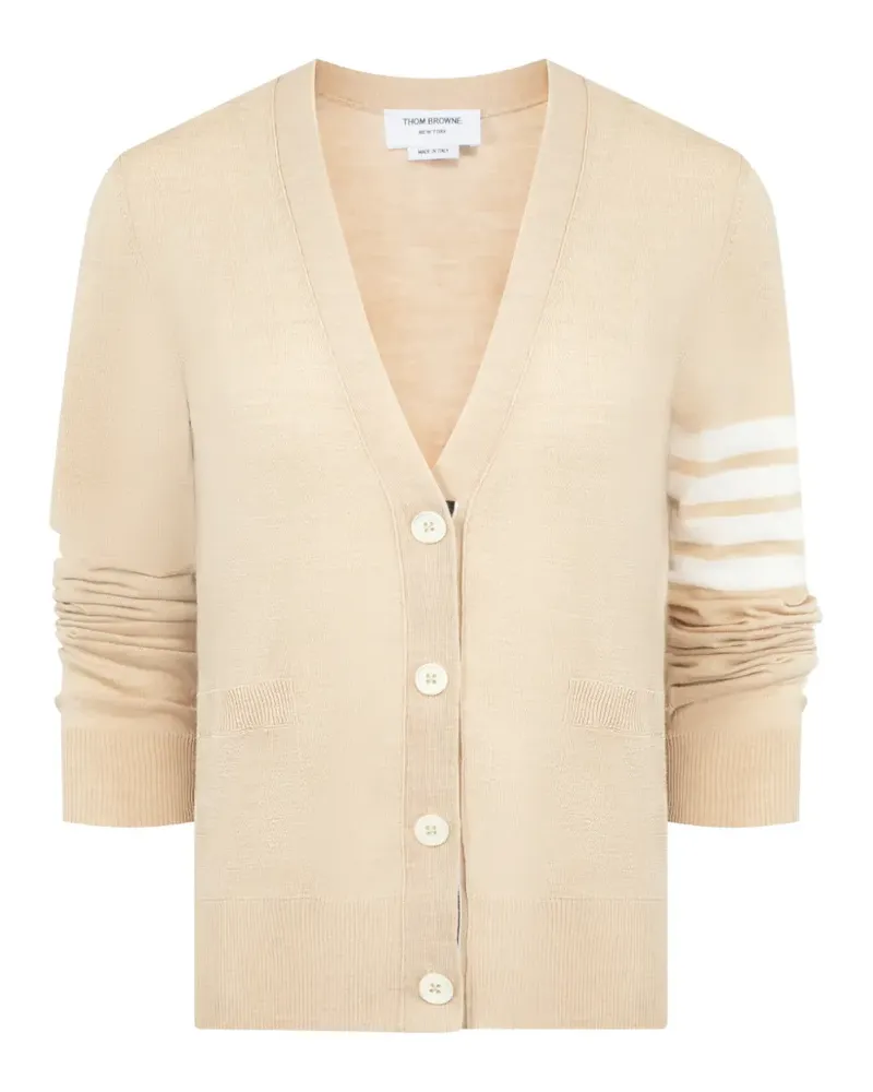 Thom Browne Cardigan mit Streifen - Nude Nude