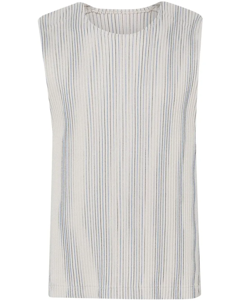 Issey Miyake Plissiertes Trägershirt - Nude Nude