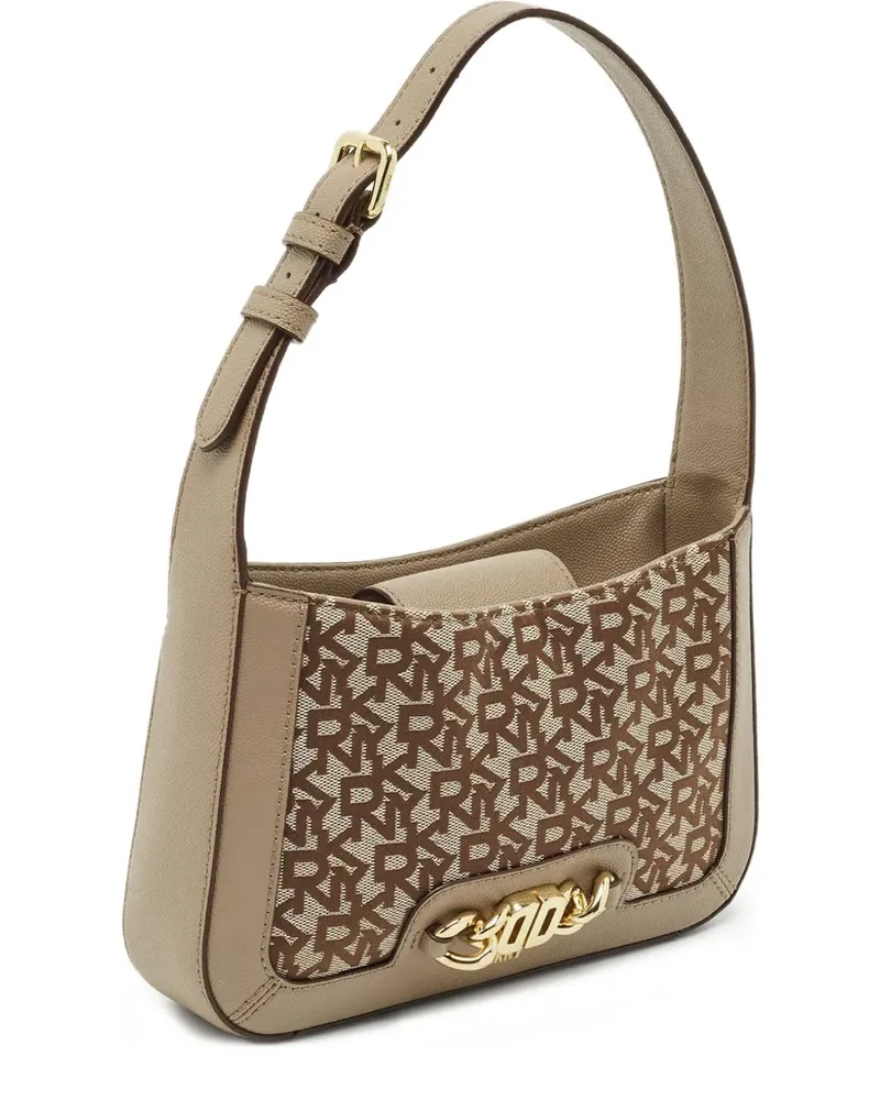 DKNY Valencia Schultertasche aus Canvas - Nude Nude