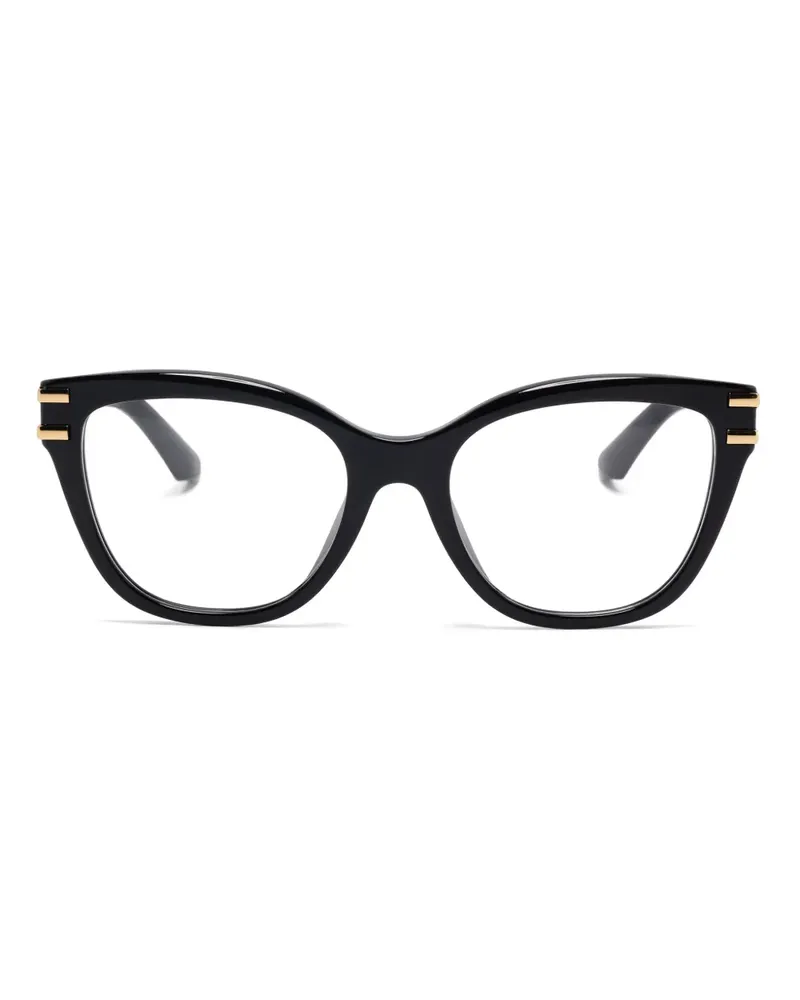 Dolce & Gabbana Brille mit eckigem Gestell - Schwarz Schwarz