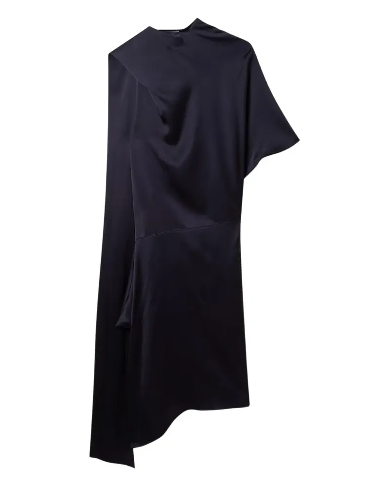 Stella McCartney asymmetric draped midi dress - Blau Blau