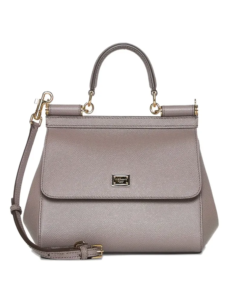 Dolce & Gabbana Mittelgroße Sicily Handtasche - Grau Grau