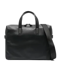 Calvin Klein Laptoptasche aus Leder Schwarz