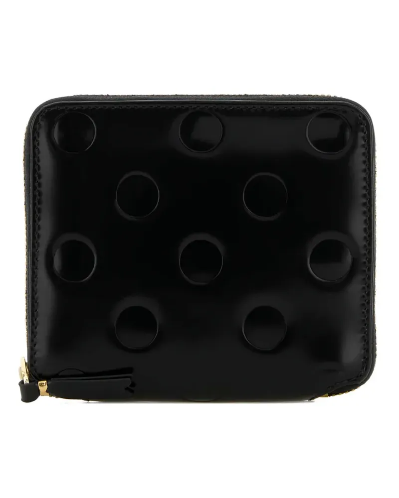 Comme des Garçons polka dot leather wallet - Schwarz Schwarz
