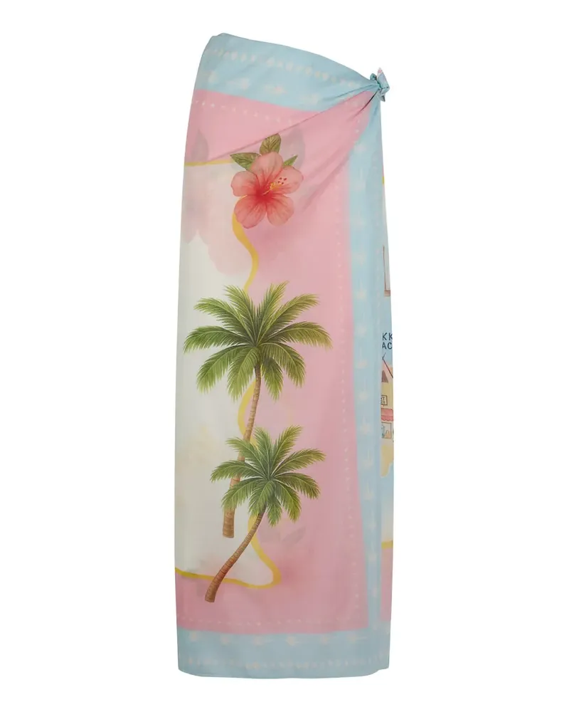 MC2 Saint Barth tropical-print side-tie sarong - Mehrfarbig Mehrfarbig