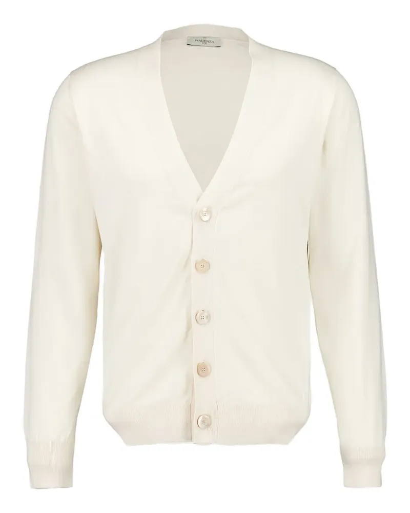 Piacenza Cashmere Cardigan mit V-Ausschnitt - Nude Nude