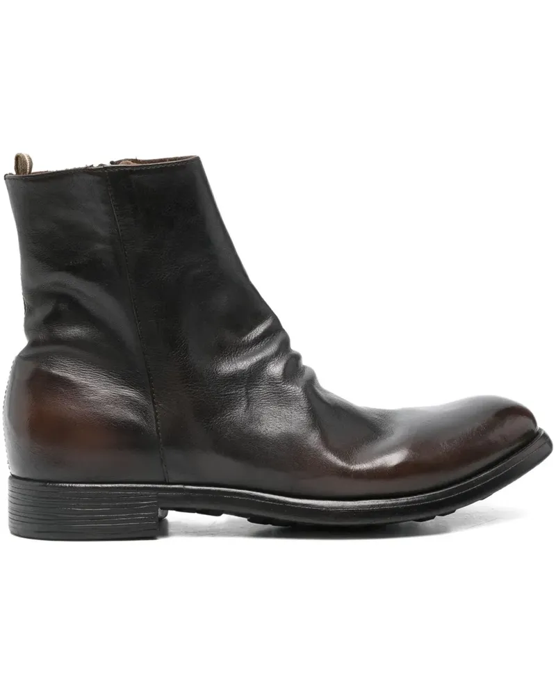 Officine Creative Italia Chronicle leather boots - Braun Braun