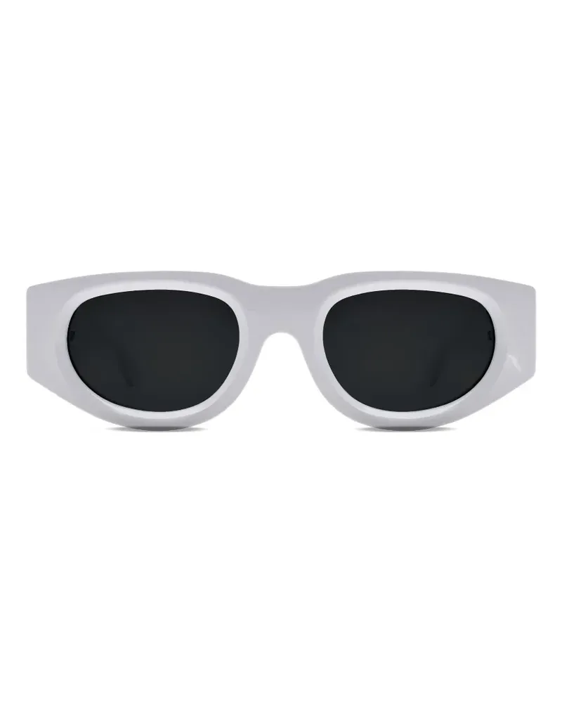Thierry Lasry Dopamy Sonnenbrille mit geometrischem Gestell - Weiß Weiß