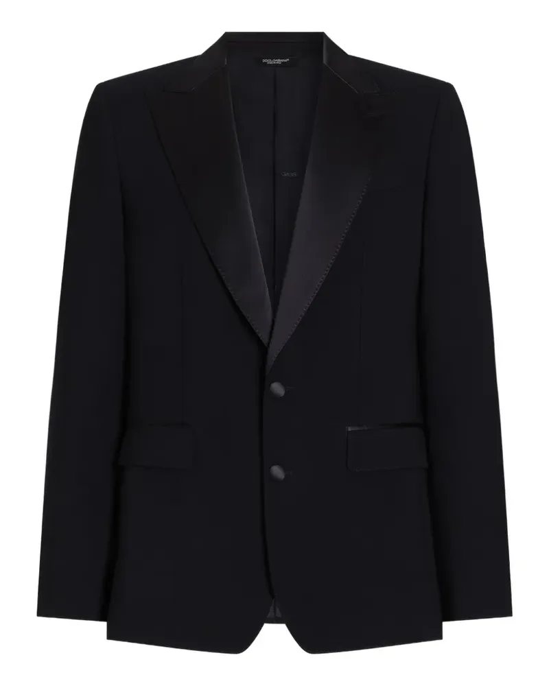 Dolce & Gabbana single-breasted two-piece wool tuxedo suit - Blau Blau