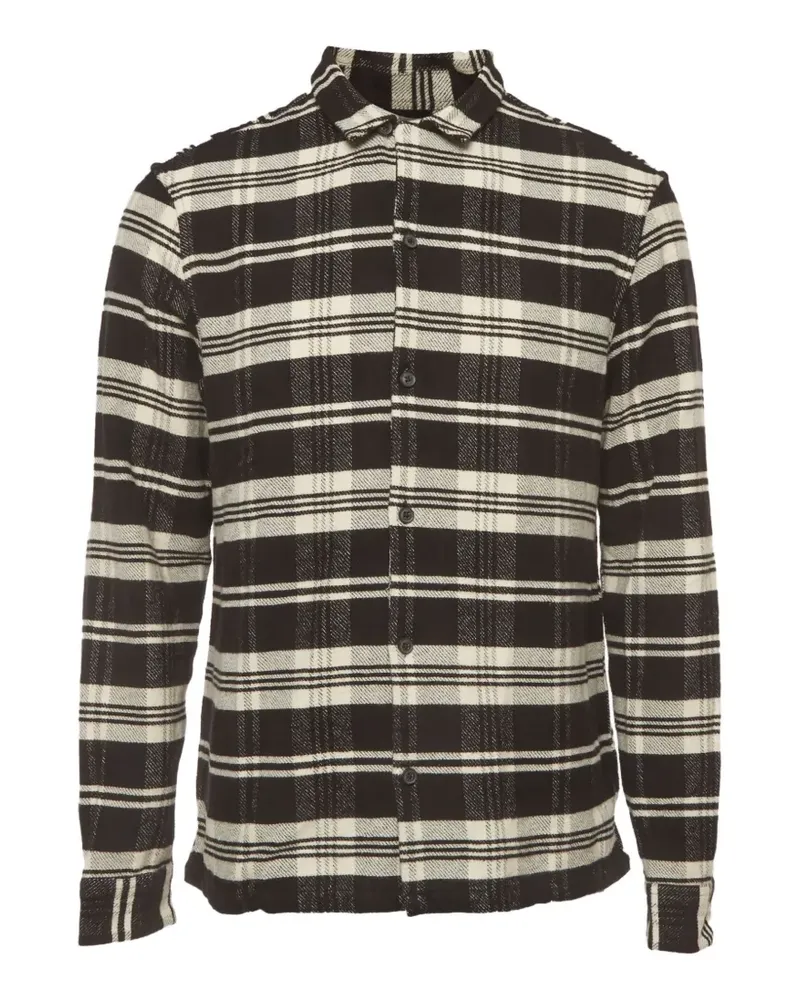 AllSaints Kariertes Cervino Hemd - Schwarz Schwarz